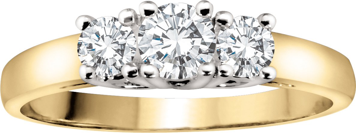 Enamor 3/8 ct tw. Princess Diamond Bridal Ring Set 10K Yellow Gold - My  Trio Rings