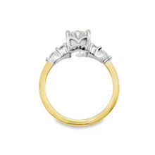 Load image into Gallery viewer, 012591 Custom 14kt Yellow & White Gold Oval Diamond Ring