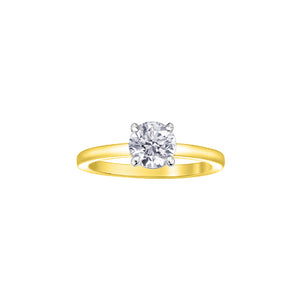 10084YW 14K Yellow & White Gold 1.00CT TW Canadian Diamond Ring