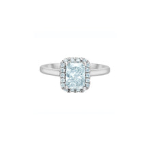 Load image into Gallery viewer, 31253 14KT White Gold 1.73T TW LAB CREATED RADIANT CUT DIAMOND Ring