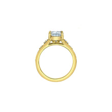 Load image into Gallery viewer, 31632 14kt Yellow Gold 1.10CT TW Lab Grown Elongated Cushion Cut Diamond Ring