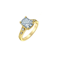 Load image into Gallery viewer, 31632 14kt Yellow Gold 1.10CT TW Lab Grown Elongated Cushion Cut Diamond Ring