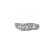 Load image into Gallery viewer, 080236 10KT White Gold 0.34CT TW 34 Diamond Ring