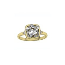 Load image into Gallery viewer, 52D87 14K Yellow & White Gold 0.08CT TW Canadian Diamond Ring