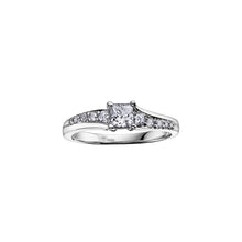 Load image into Gallery viewer, AM134W30 OUT OF STOCK PLEASE ALLOW 3-4 WEEKS FOR DELIVERY 14K White Gold 0.30CT TW Princess Canadian Diamond Ring
