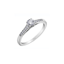 Load image into Gallery viewer, AM348W40 10K White Gold .41CT TW Canadian Diamond Ring