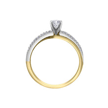Load image into Gallery viewer, AM574YW50 14K Yellow & White Gold .52CT TW Canadian Diamond Ring