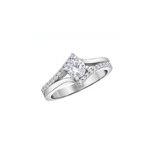 Load image into Gallery viewer, AM601 14KT White Gold .72CT TW Canadian Diamond Ring