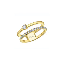 Load image into Gallery viewer, AM607Y33 10KT Yellow Gold .33CT TW Canadian Diamond Ring