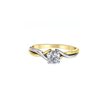 Load image into Gallery viewer, AM609YW50 14KT Yellow & White Gold .50CT TW Canadian Diamond Ring