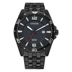 410140 CITIZEN Black Stainless Steel With Date Watch