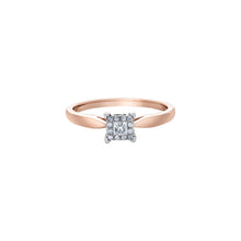 Load image into Gallery viewer, 030105 10KT Rose &amp; White Gold .13CT TW Diamond Ring
