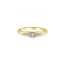 Load image into Gallery viewer, 020427 10KT Yellow & White Gold .14CT TW Diamond Ring