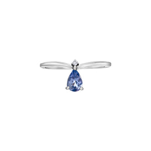 060188 OUT OF STOCK PLEASE ALLOW 3-4 WEEKS FOR DELIVERY 10KT White Gold Tanzanite & Diamond Ring