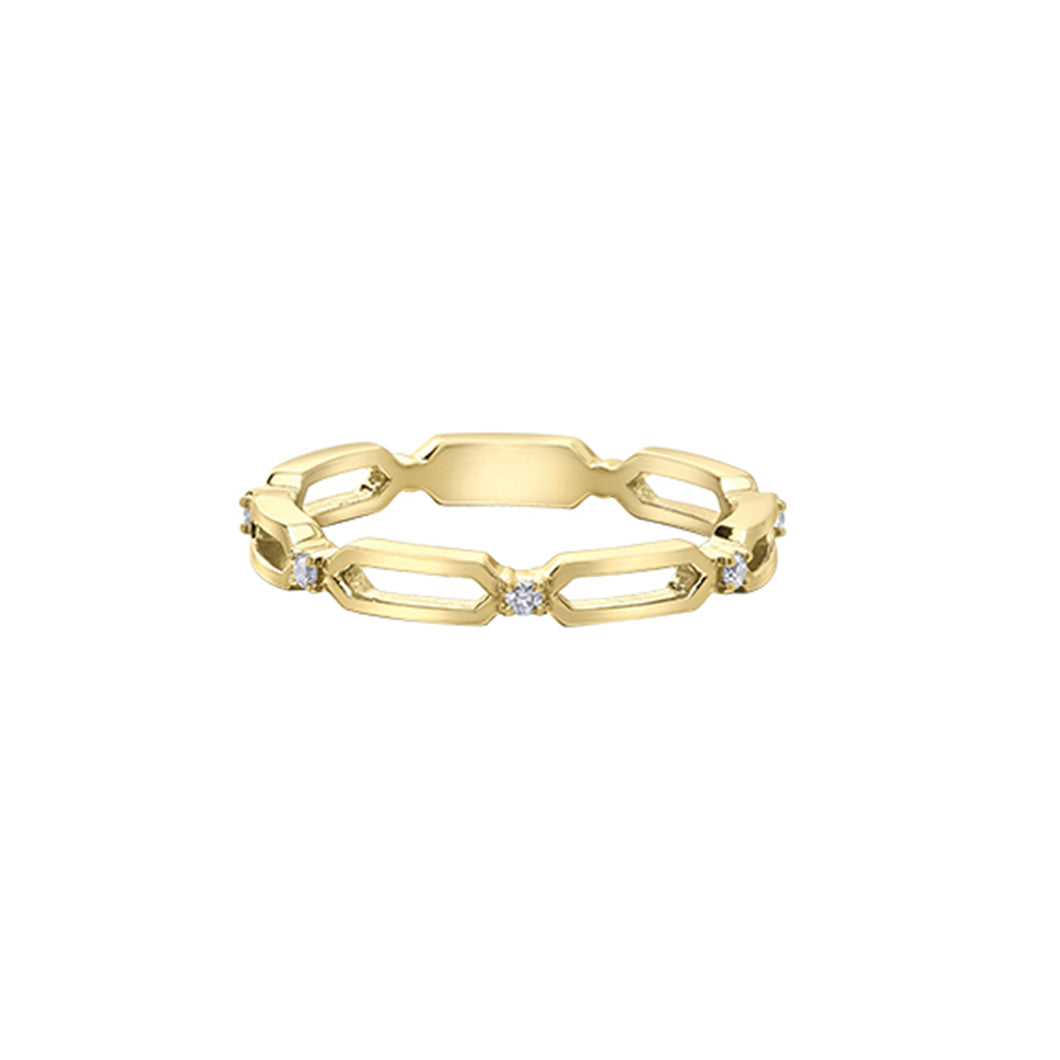 030346 10KT Yellow Gold .05CT TW Diamond Ring