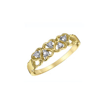 Load image into Gallery viewer, 030551 10KT Yellow Gold .05CT TW Diamond Heart Ring