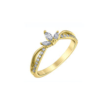 Load image into Gallery viewer, 030575 10KT Yellow Gold & 0.32CT TW Marquis Diamond Ring