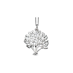 302893 Sterling Silver & Diamond Tree Of Life Pendant