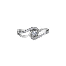Load image into Gallery viewer, 030011 OUT OF STOCK PLEASE ALLOW 3-4 WEEKS FOR DELIVERY 10K White Gold 0.17CT TW Diamond Ring