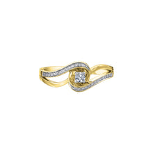 Load image into Gallery viewer, 030098 10K Yellow Gold .17CT TW Diamond Ring