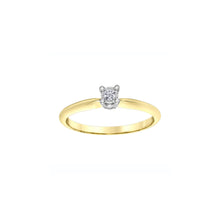 Load image into Gallery viewer, 030535 10KT Yellow & White Gold .05CT TW Diamond Ring