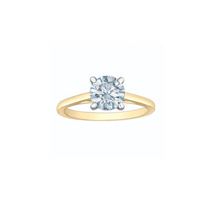 LD103Y100 OUT OF STOCK PLEASE ALLOW 3-4 WEEKS FOR DELIVERY 14KT Yellow Gold 1.00CT TW LAB CREATED DIAMOND Ring