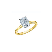 Load image into Gallery viewer, LD191W/158 14kt Yellow Gold 1.66CT TW Lab Grown Elongated Cushion Cut Diamond Ring