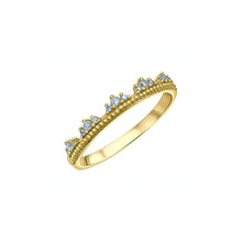 Load image into Gallery viewer, LD206Y13 14K Yellow Gold LAB CREATED .12CT TW Diamond Ring