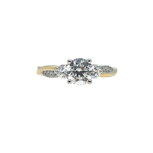 LG3053 14K Yellow & White Gold LAB CREATED 2.67CT TW DIAMOND Ring *50% OFF FINAL SALE*