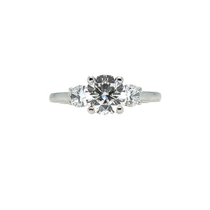 LG3096 14K White Gold LAB CREATED 1.63CT TW DIAMOND Ring *50% OFF FINAL SALE*