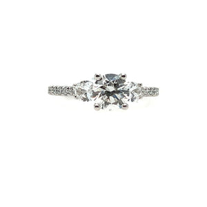 LG3295 14K White Gold LAB CREATED 1.77CT TW DIAMOND Ring *50% OFF FINAL SALE*