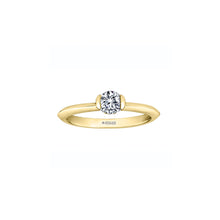 Load image into Gallery viewer, ML743 14KT Yellow Gold .48CT TW Canadian Diamond Ring With Hidden Halo