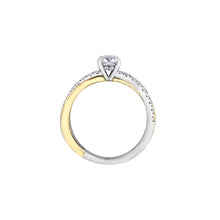 Load image into Gallery viewer, ML744 14KT Yellow & White Gold .70CT TW Canadian Diamond Ring