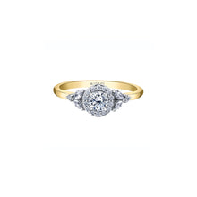 Load image into Gallery viewer, ML891 14KT Yellow and White Gold .50T TW Canadian Diamond Ring
