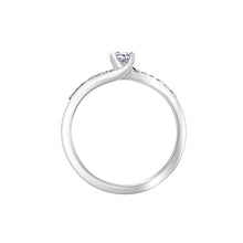 Load image into Gallery viewer, 030360 10K White Gold .25CT TW Diamond Ring with Pear Diamond Center
