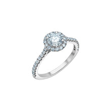 Load image into Gallery viewer, R31160WG  14KT White Gold 1.38CT TW Canadian Diamond Ring