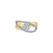 Load image into Gallery viewer, 31519YW200 14KT Yellow Gold 2.56CT TW LAB CREATED Diamond Ring