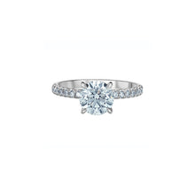 Load image into Gallery viewer, 31584WG/235 14KT White Gold 2.35CT TW LAB CREATED DIAMOND Ring With Hidden Halo