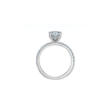 Load image into Gallery viewer, 31584WG/235 14KT White Gold 2.35CT TW LAB CREATED DIAMOND Ring With Hidden Halo