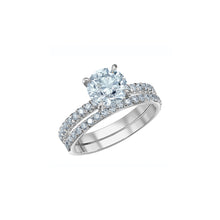 Load image into Gallery viewer, 31584WG/235 14KT White Gold 2.35CT TW LAB CREATED DIAMOND Ring With Hidden Halo