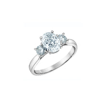 Load image into Gallery viewer, 4529WG190 14KT White Gold 1.92 CT TW LAB CREATED OVAL DIAMOND Ring