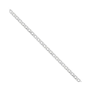 320716 22" Sterling Silver Double Rombo Chain