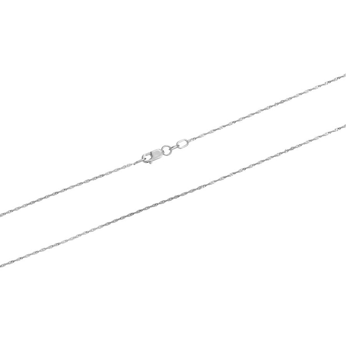 10k White Gold Singapore Chain (1.50 mm)