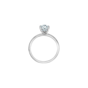10167WG/105 14KT White Gold 1.05 CT TW LAB CREATED PEAR SHAPED HIDDEN HALO DIAMOND Ring *50% OFF FINAL SALE*