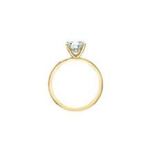 Load image into Gallery viewer, 10170/100 OUT OF STOCK PLEASE ALLOW 3-4 WEEKS FOR DELIVERY 14KT Yellow Gold 1.15CT TW LAB CREATED Round Solitaire with 13 Lab Created Hidden Halo Ring