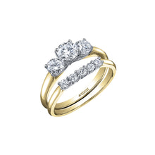 Load image into Gallery viewer, 3342YG75 14KT Yellow & White Gold .75ct tw Canadian Diamond Ring