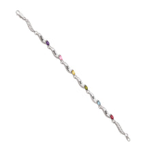 Load image into Gallery viewer, 50011 Family Bracelet PLEASE CALL 204-726-9100 FOR PRICING. PRICE LISTED IS FOR STERLING SILVER & SYNTHETIC STONES. PLEASE ALLOW 3 - 4 WEEKS FOR DELIVERY.