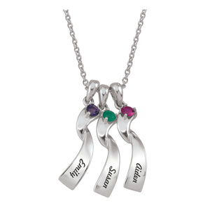 50068 Family Pendant (1-5 Stones) PLEASE CALL 204-726-9100 FOR PRICING. PRICE LISTED IS FOR STERLING SILVER & SYNTHETIC STONES. PLEASE ALLOW 3 - 4 WEEKS FOR DELIVERY.