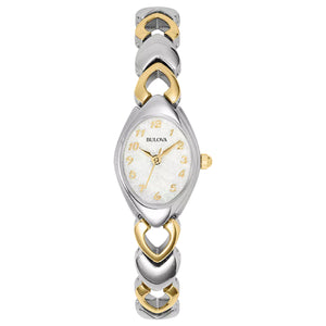 380012 BULOVA 2-Tone Yellow &Silver Stainless Steel Oval Dial