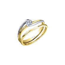 Load image into Gallery viewer, AM107YW23  14KT Yellow & White Gold .23CT TW Canadian Diamond Ring